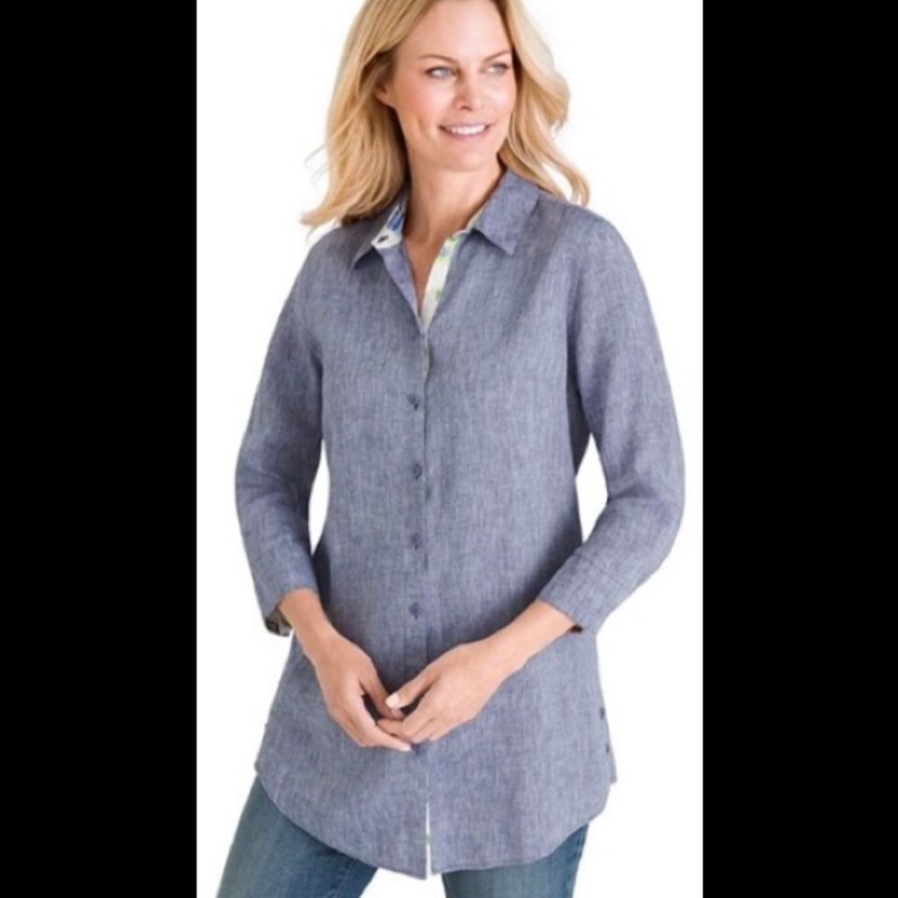 Chico’s No Iron Linen Tunic